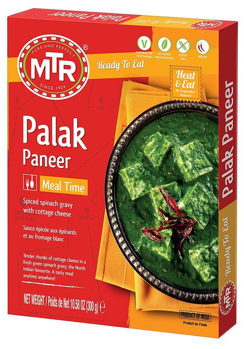 MTR Ready to Eat - Palak Paneer 10.58oz (300g)	
