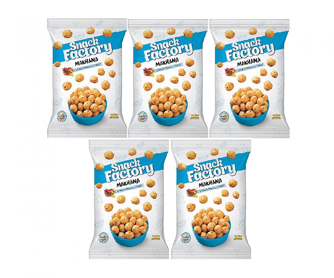 Snack Factory Lemon Masala Twist Makhana 15gms (Pack of 5)