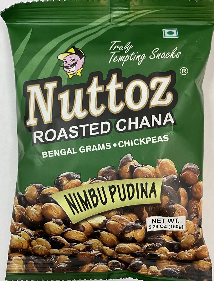 Nuttoz roasted Chana- lemon & mint 150 gms