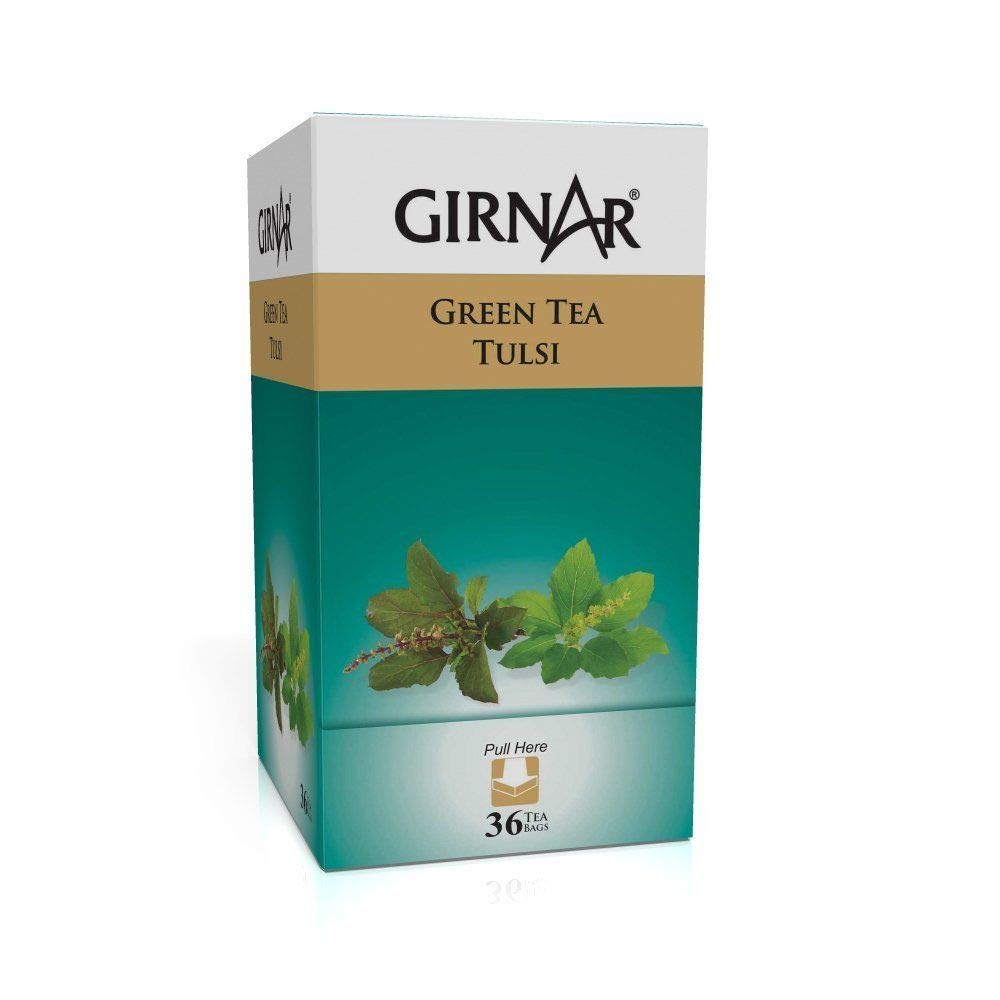 Girnar Green Tea Tulsi 36 Tea Bags X 2 Packs 49374 Buy Online