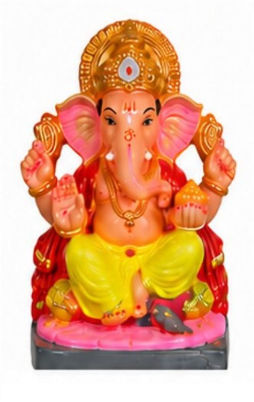 Ganesha Visarjan 6" Mitti / Clay Murti for Ganesh Chaturthi - All Natural 