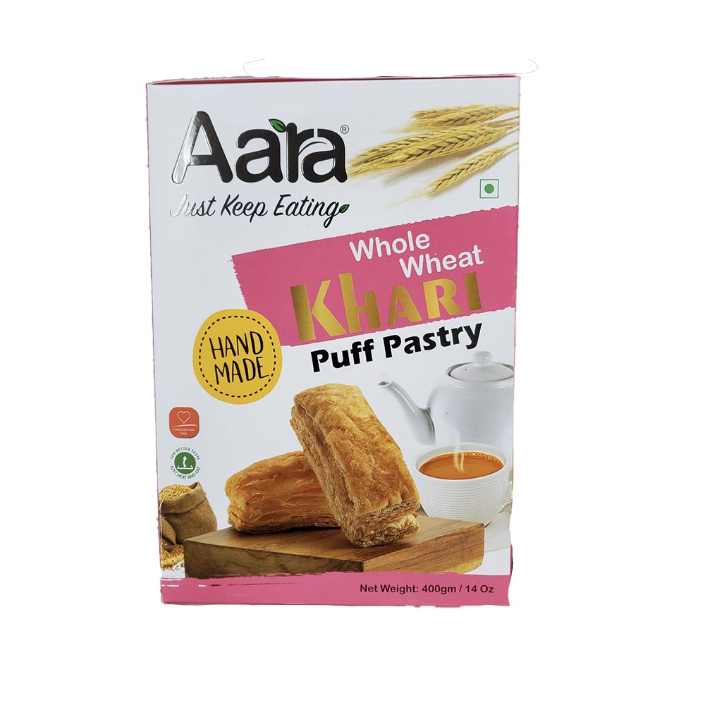 Aara Whole Wheat Khari 400Gms/14Oz