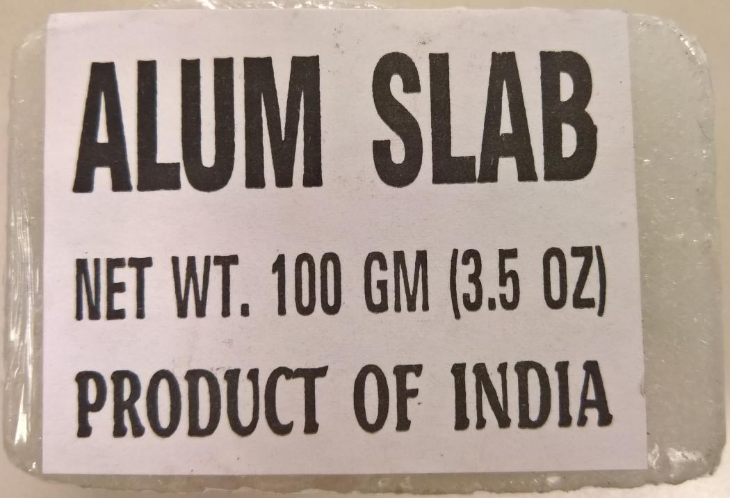 Alum Block (Fitkari) For Shaving - 3.52 Oz / 100 G
