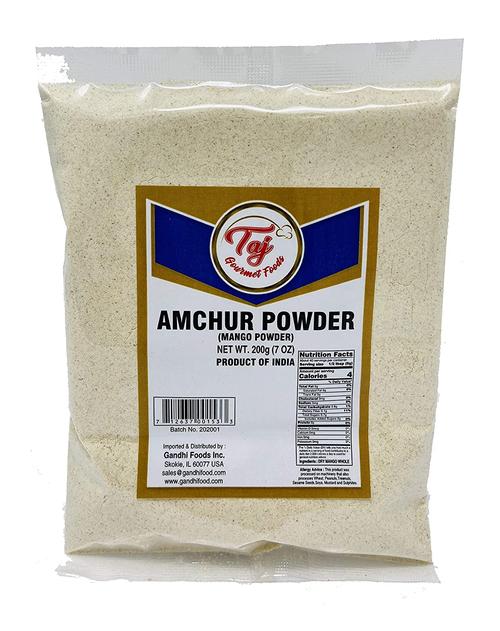 TAJ Amchur Powder (Dried Mango Powder) 14oz, Pouch
