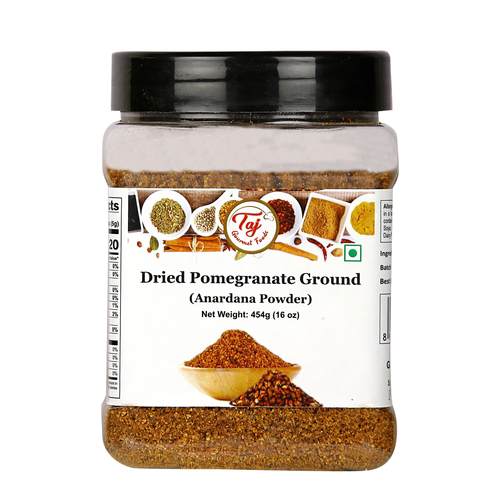 TAJ Anardana Powder (Dried Pomegranate Ground), (Weight: 454Grams) TAJ Anardana Powder (Dried Pomegranate Ground), (Weight: 454Grams)