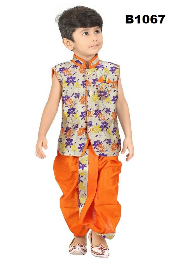 Festive Bright Color Dhoti Kurta Dress for Little Boys Toddlers Festive Bright Color Dhoti Kurta Dress for Little Boys Toddlers
