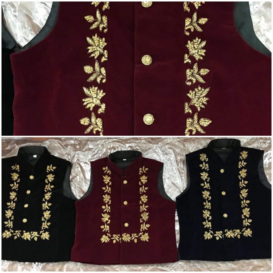 Bimbalo boys velvet/ brocade vest  pants outfit 6866