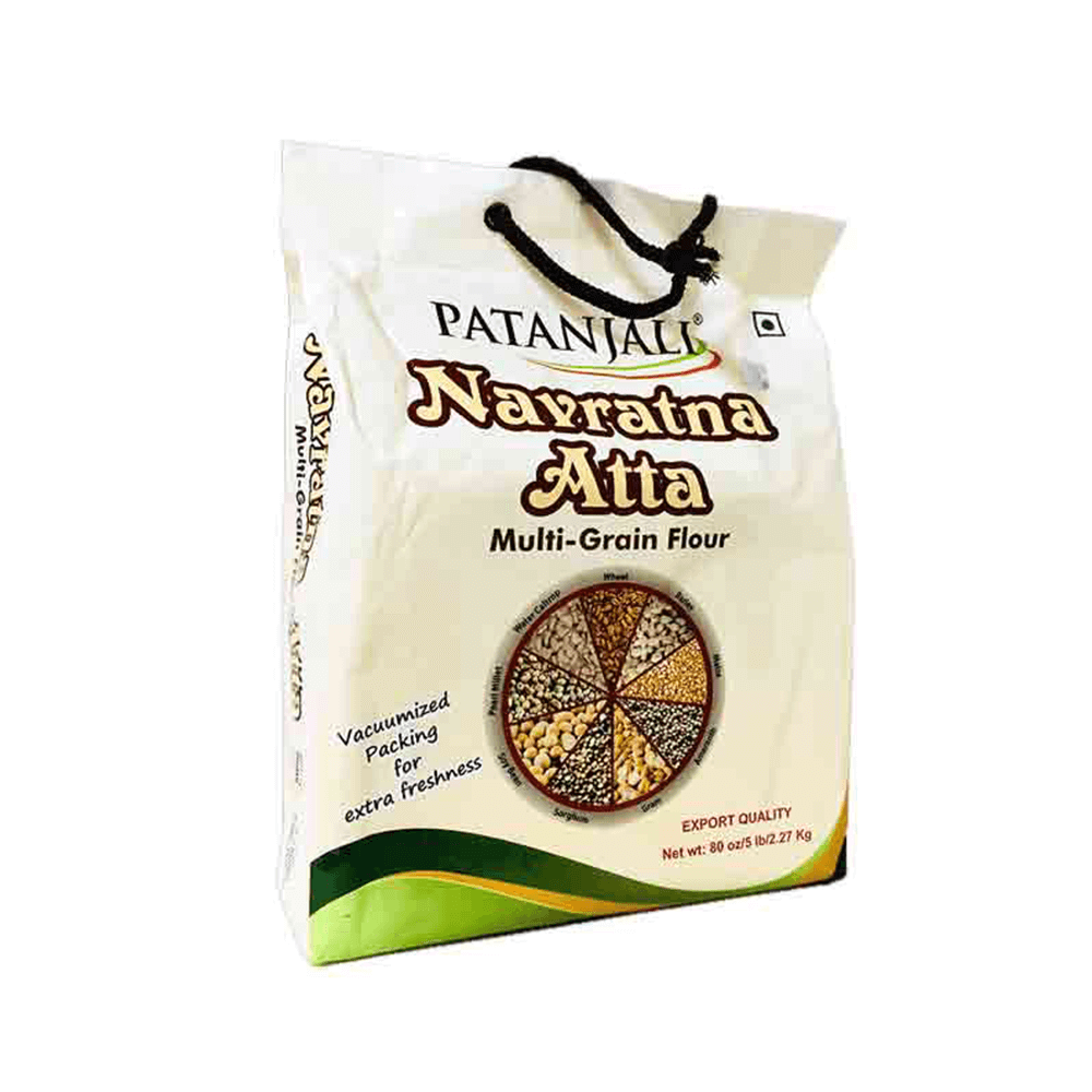 Patanjali Navratna Atta Multigrain 10 lbs 9 Grain Flour 42011