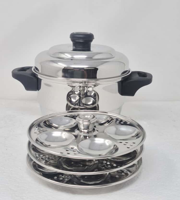 Tabakh Baby Mini Idli  3-Rack Stainless Steel Idli Cooker