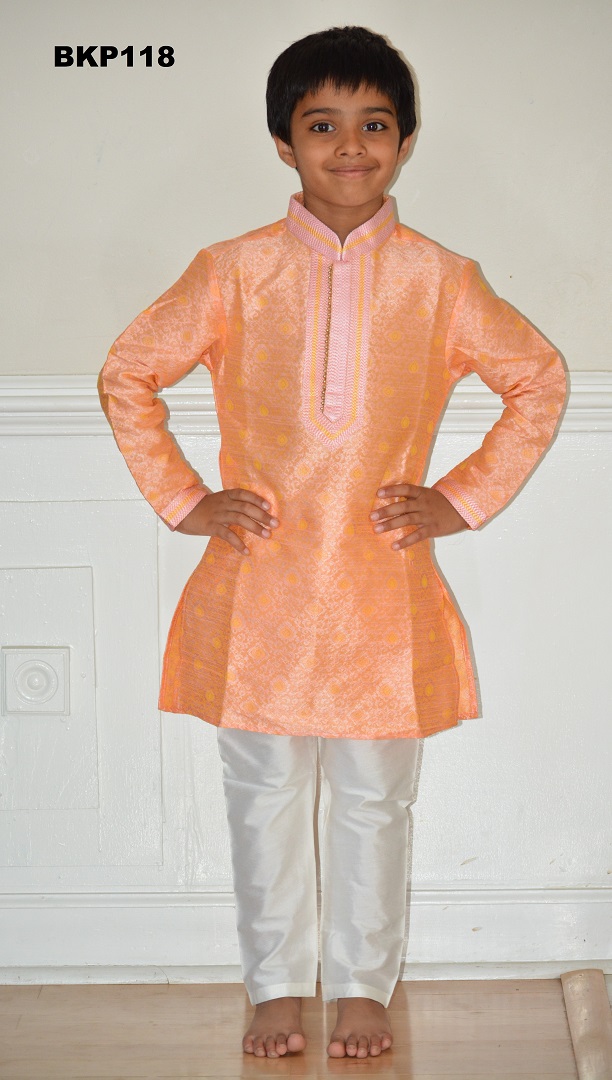 Peach Noor Kurta Pajama Set