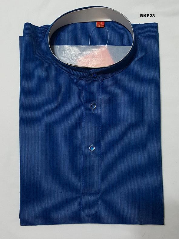 Royal Blue Kids Boys Cotton Kurtha Pajama Set w/ Thin Stripes Royal Blue Kids Boys Cotton Kurtha Pajama Set w/ Thin Stripes