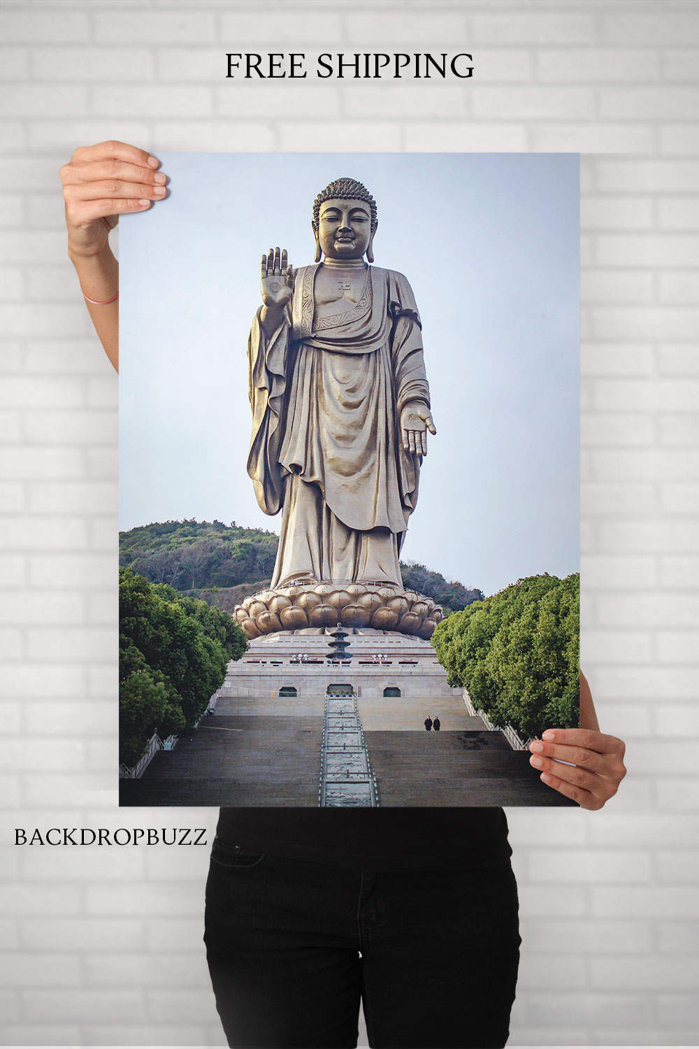 Ling Shan Great Buddha Statue Poster 18 × 28 inches 51985 Buy Indian