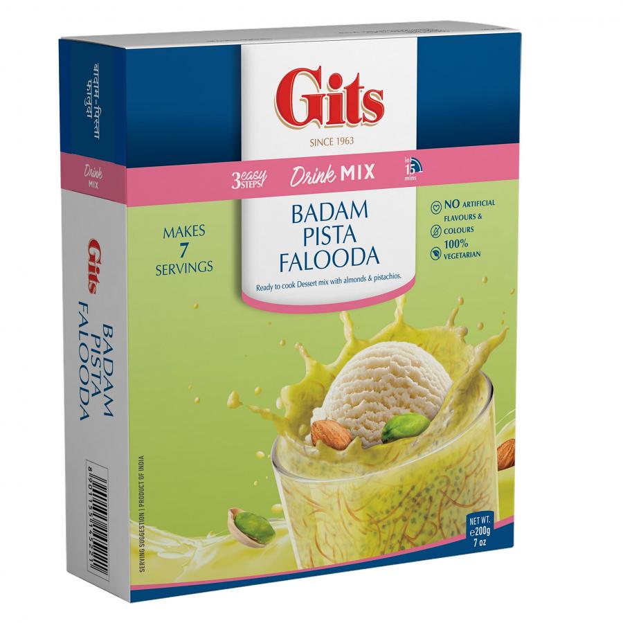 Gits Badam Pista Falooda (Drink Mix) - 7 Oz (200 Gm) Gits Badam Pista Falooda (Drink Mix) - 7 Oz (200 Gm)