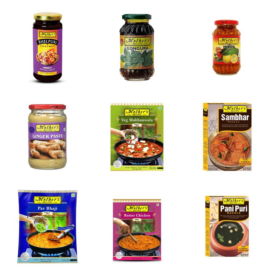 Mother's Combo Pack Gift w/ Ready to Eat Meal, Masala & Pickles
