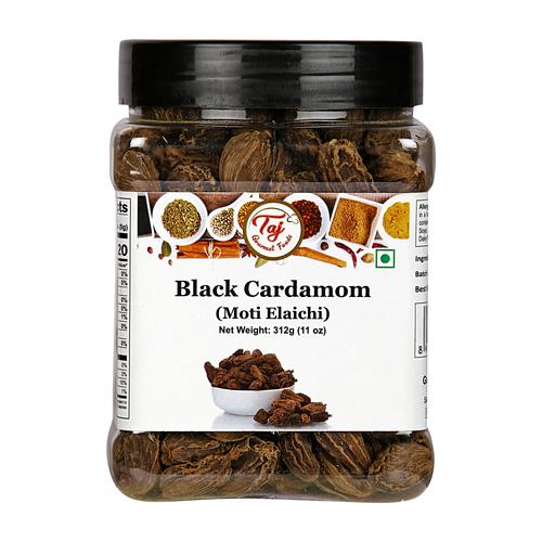 TAJ Black Cardamom, Kali Elaichi 3.5oz, 100g (pouch)