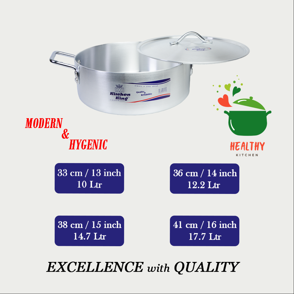 Kitchen King | Brazier Smart Pot Set 13-16″ (8 Pcs)