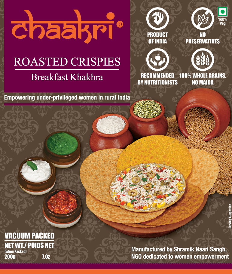 Chaakri Roasted Crispies Breakfast Khakhra 200gm