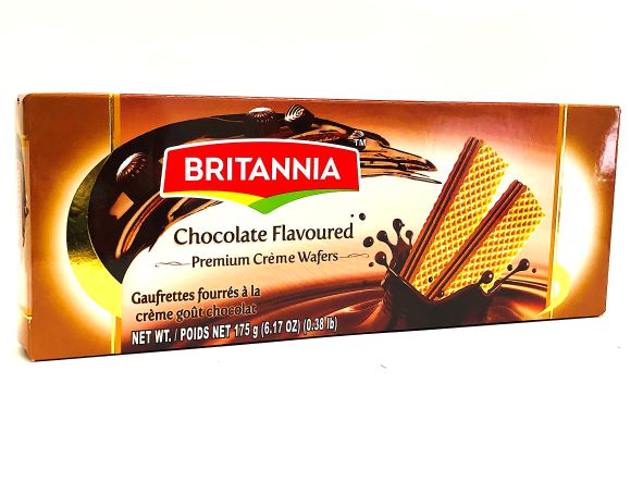 Britannia Cholcolate Flavoured - Premium Creme Wafers - 6.17oz / 175g