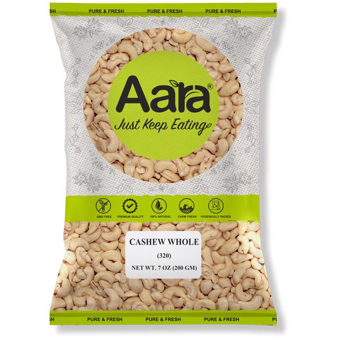 Wholesale Aara Cashew (Kaju) Whole - 7 oz - 20 Pack (1 Case) Wholesale Aara Cashew (Kaju) Whole - 7 oz - 20 Pack (1 Case)