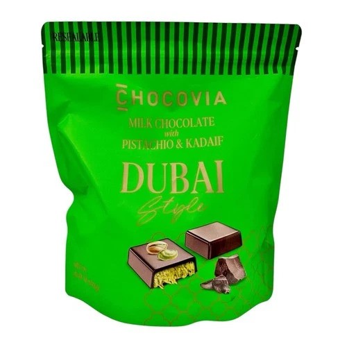 Chocovia Dubai Milk Chocolate With Pistachio & Kadaif-Chocolate bar