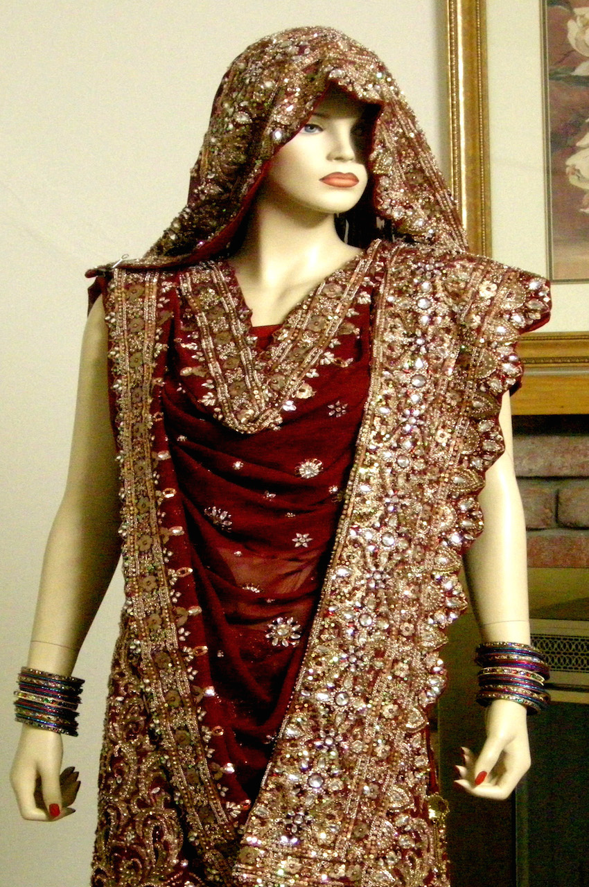 heavy stone work lehenga online