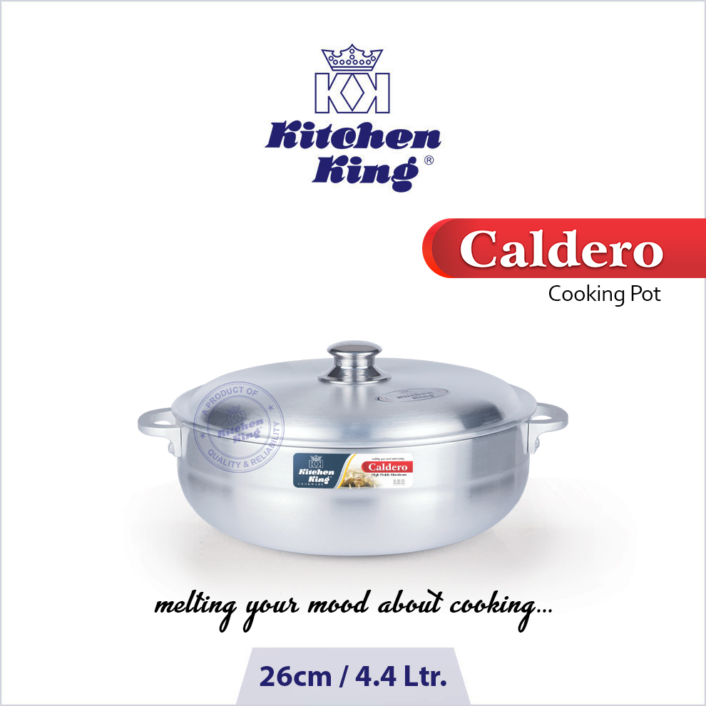 Kitchen King | Caldero Pot Metal Finish |  26cm / 10"