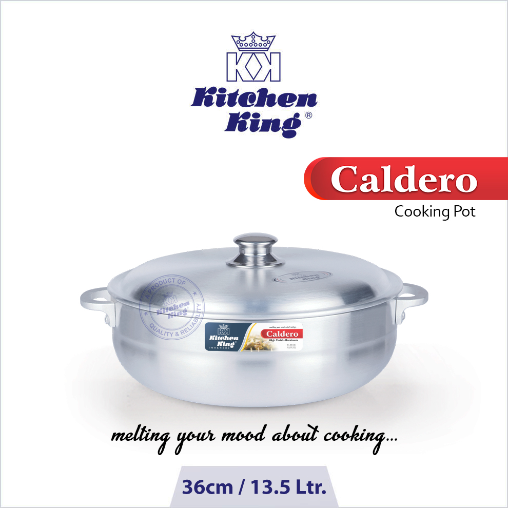 Kitchen King | Caldero Pot Metal Finish | 36cm / 14"