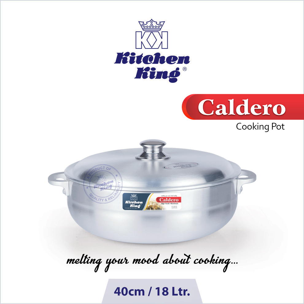 Kitchen King |Caldero Pot Metal Finish | 40cm