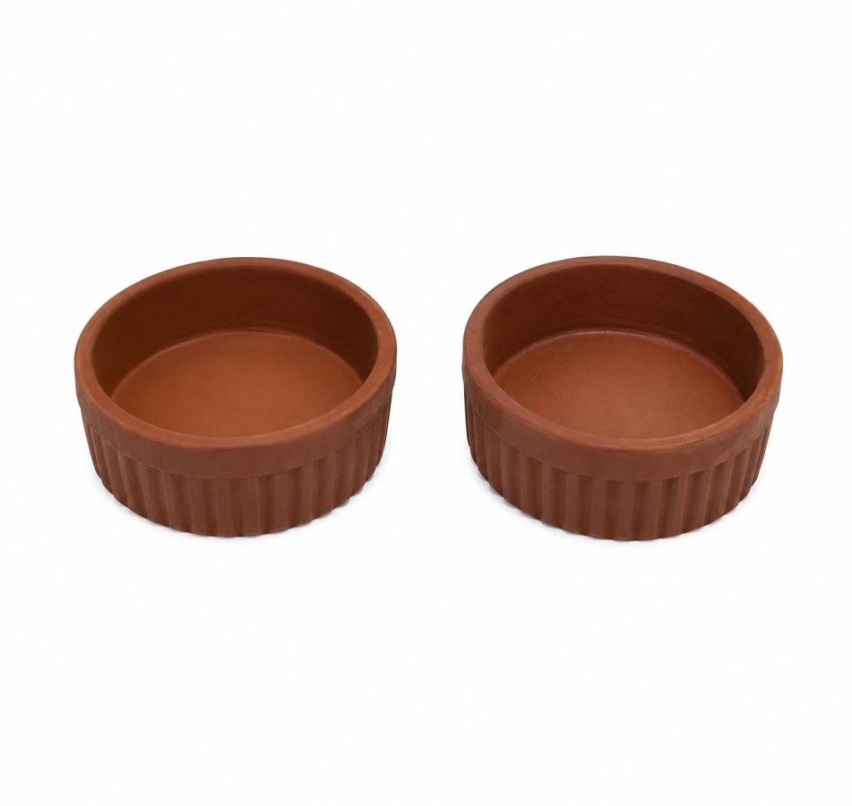 Set of 6 Pcs Natural Clay Watti Katori Bowl for Serving