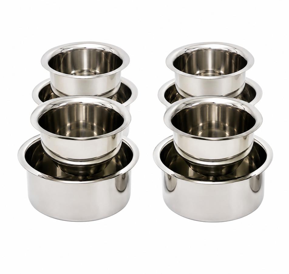Stainless Steel Dabra Vati – South Indian Coffee Set - 4 Sets