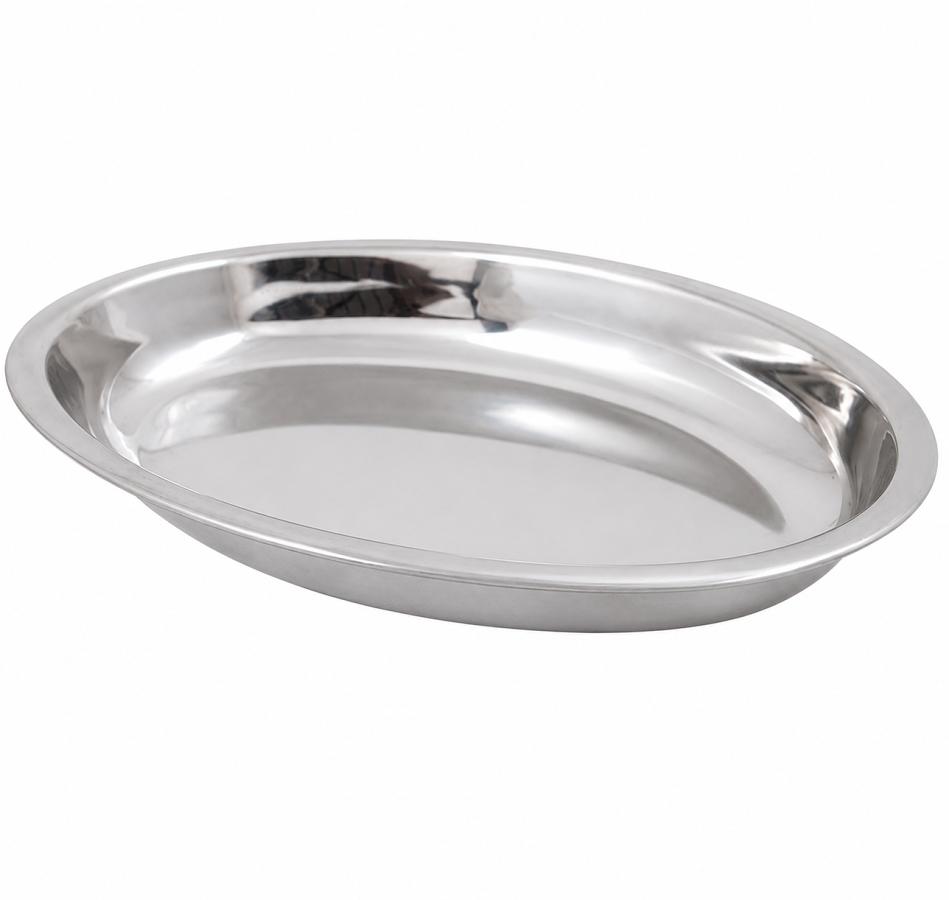 Stainless Steel Oval Dish serving ware/tableware (Plain) - 3 sizes 