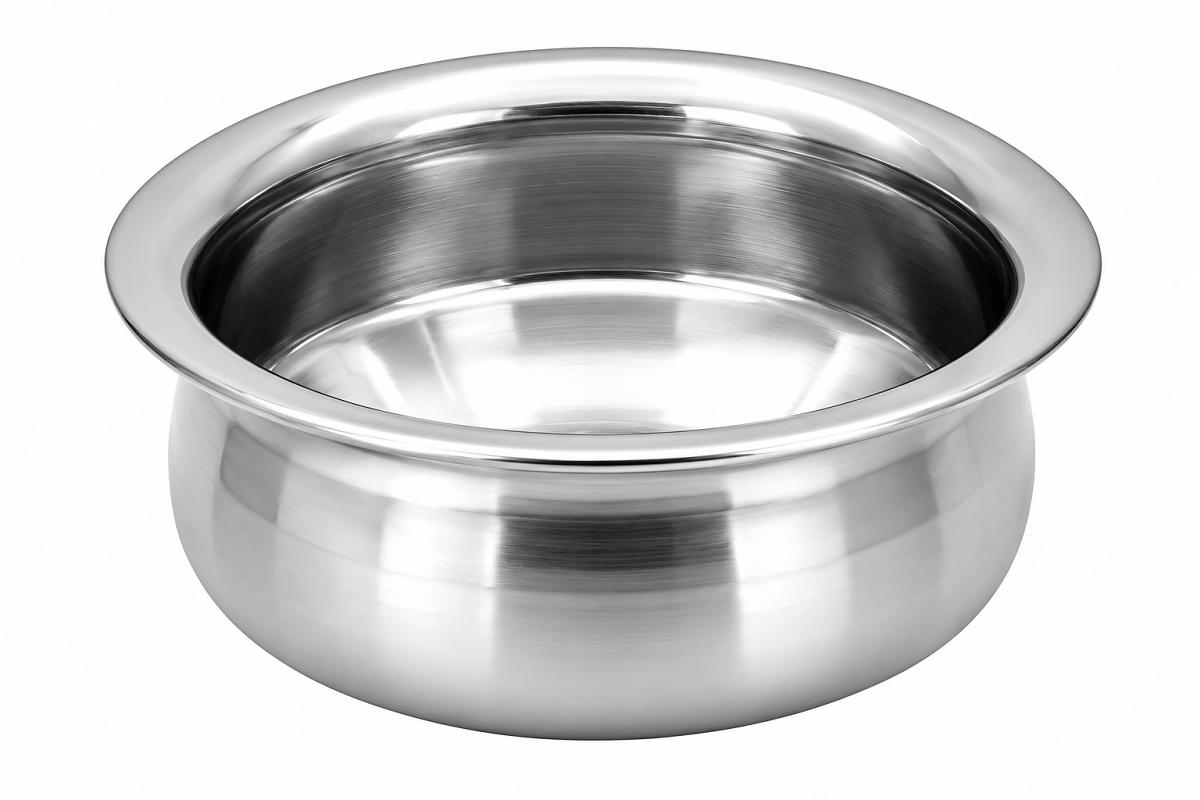 Stainless Steel Handi Serving Dish / Tableware (Plain) - 3 Sizes (1 Pc)