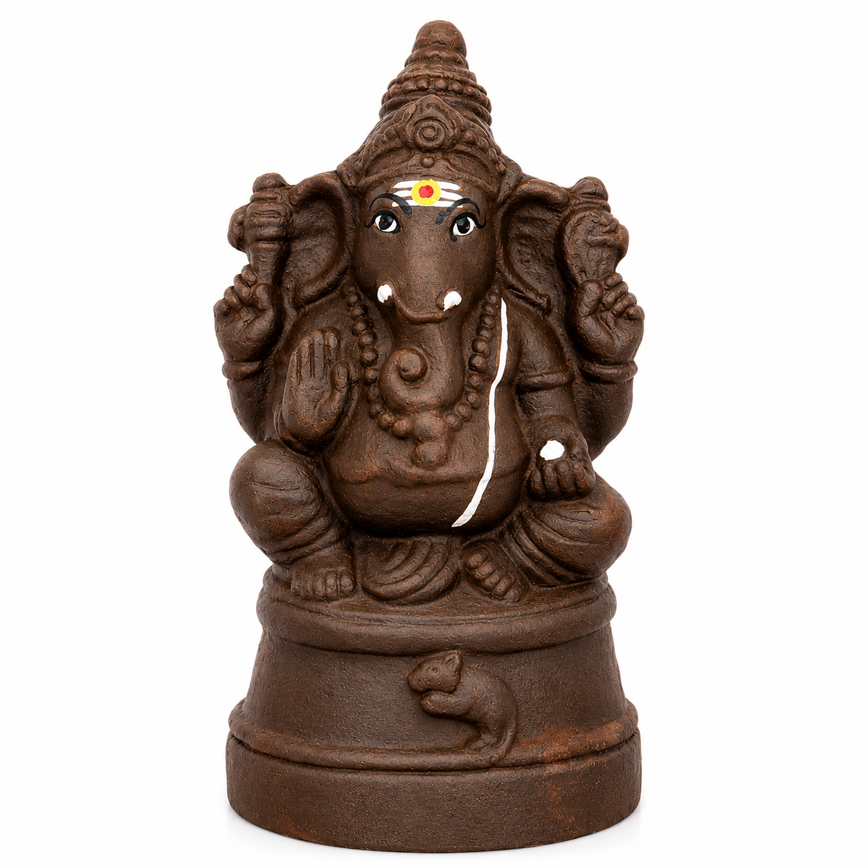  New Kamalar Small Clay Ganpati - 9 inch