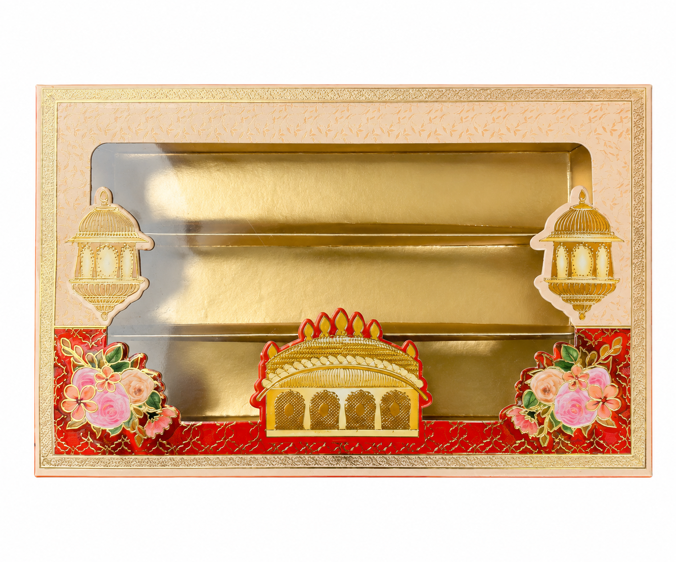 40 Pcs Fancy Traditional Jharokha Design Sweet Box - (500 gms - 1 kg)