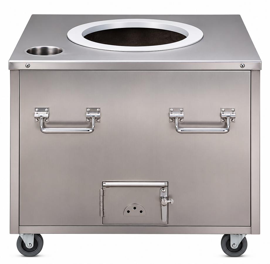 Stainless Steel Square NON NSF Coal Tandoori Oven for Restaurant 36"