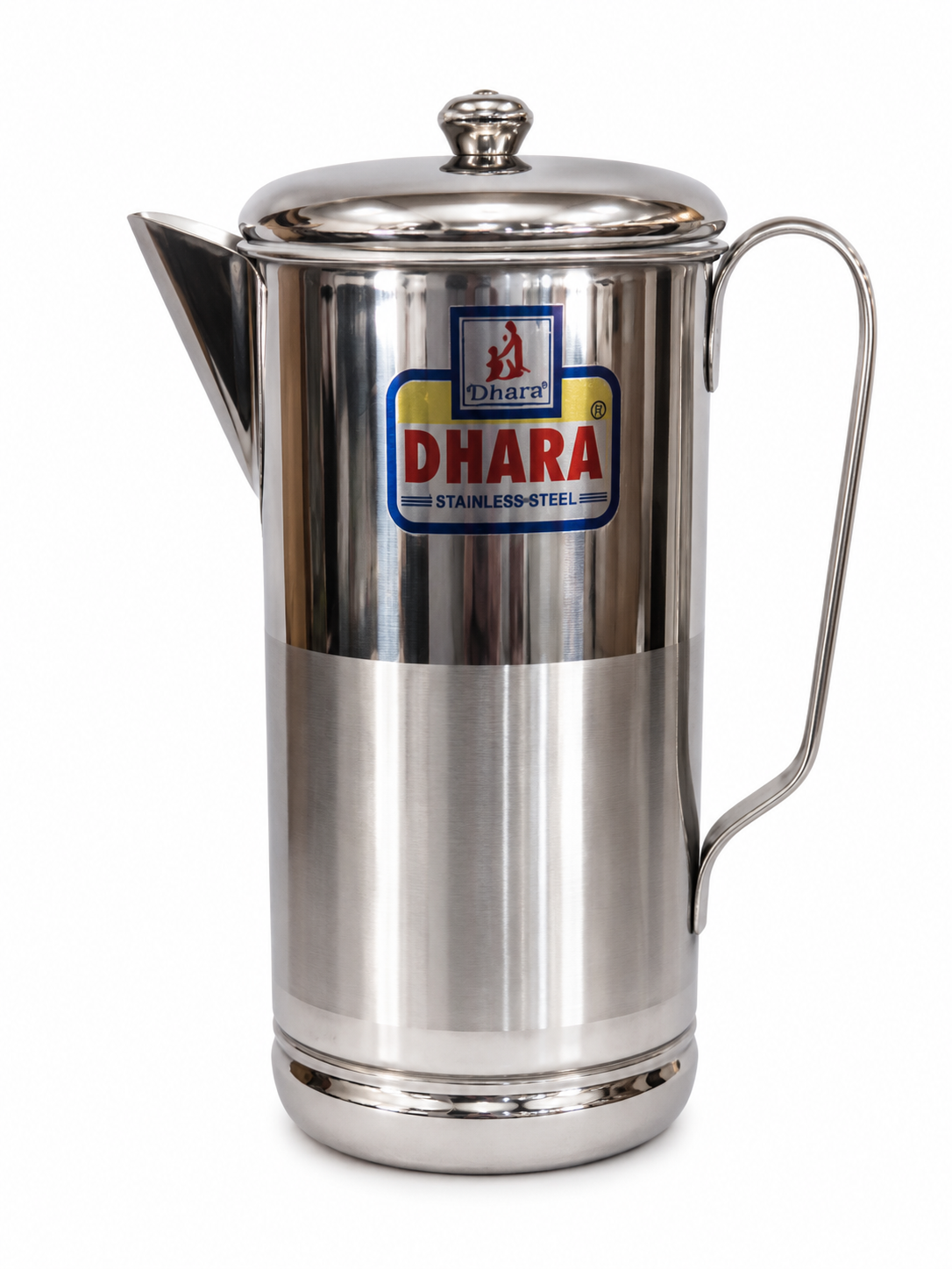 Stainless Steel Water Jug With Lid For Home Kitchen (1 Ltr - 2 Ltr)