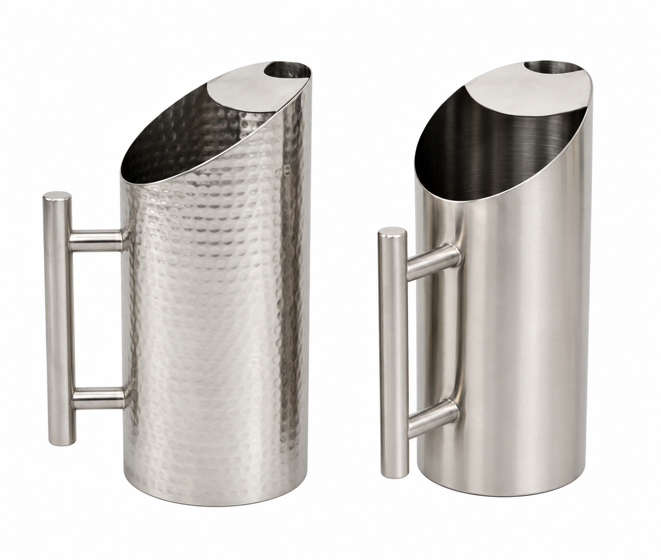 Stainless Steel Hammered Pitcher / Jug for Restaurants - 2 ltrs (1 Pc)