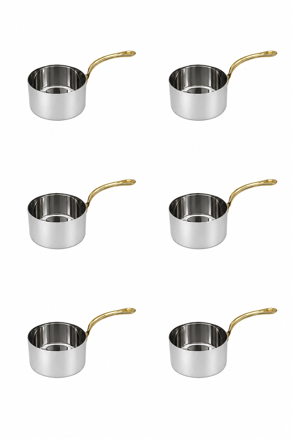 Stainless Steel Mini Saucepan Serving Dish (Plain) - 2 Sizes - 5.5" / 6.5"