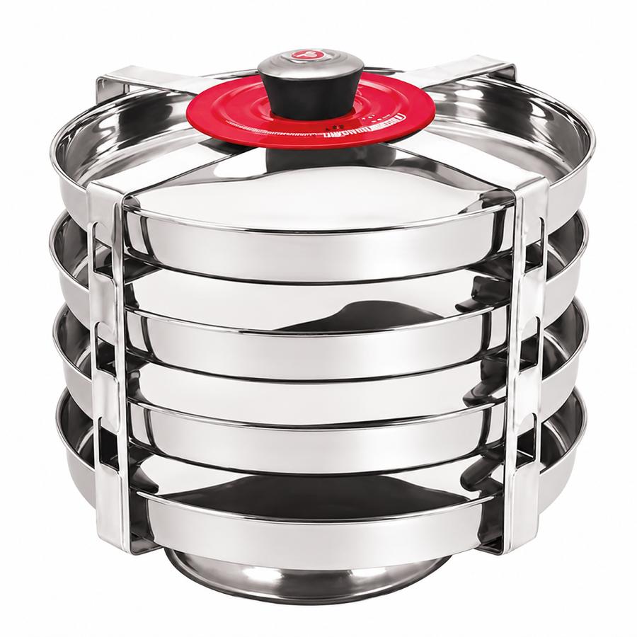 Stainless Steel Cooker Insert / Dhokla Making Stand / Steamer - 4 Tier