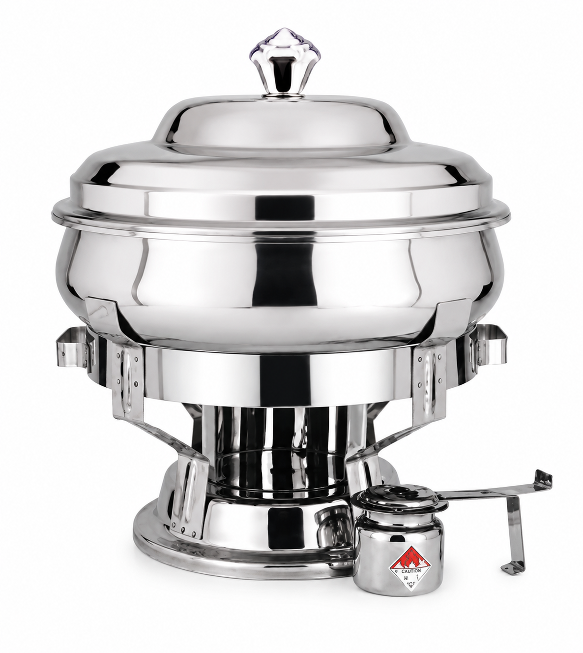 Indian Chafing Dish Handi Style Stainless Steel Serverware (7.5 Ltr)