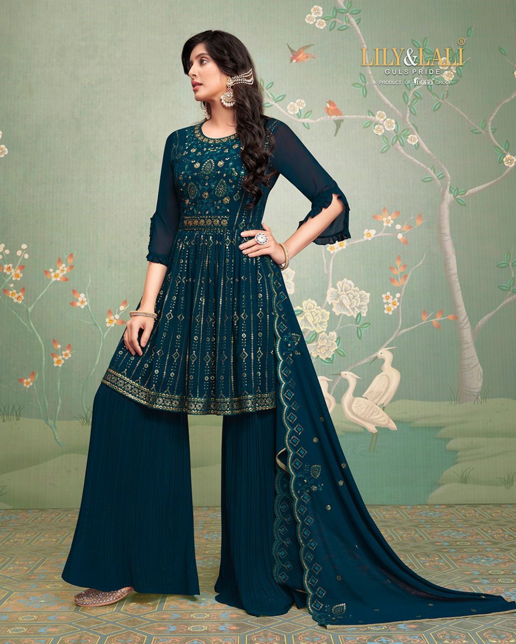 House of Lawn - Gulbahar Chiffon Nazneen Evening Wear Latest Karachi Salwar  Suit wholesale indian dress supplier