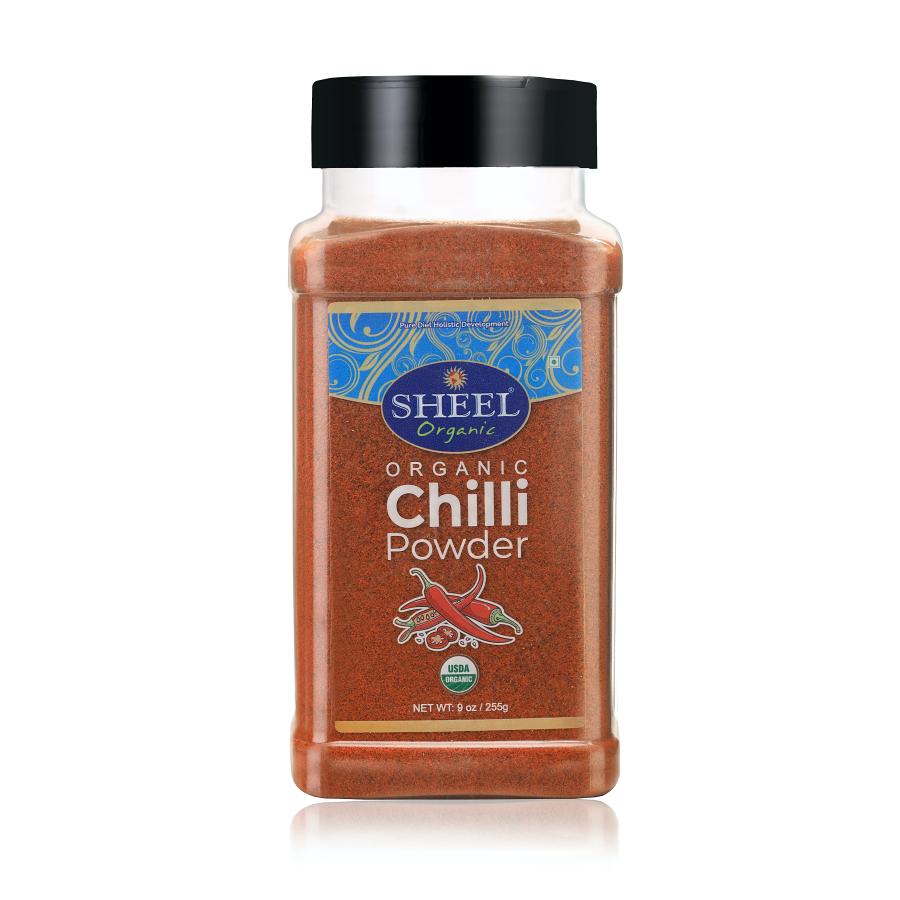 Sheel Organic Red Chili Powder - Net Wt: 9 oz / 255g
