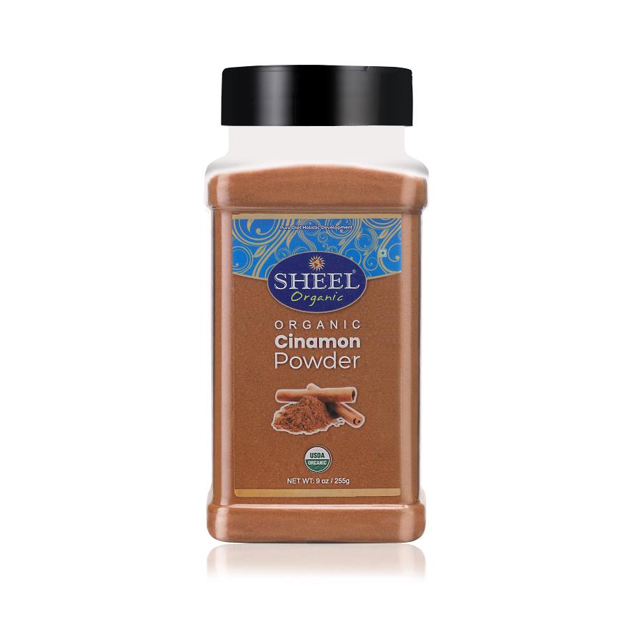Sheel Organic Cinnamon Powder - Net Wt: 9 oz / 255g