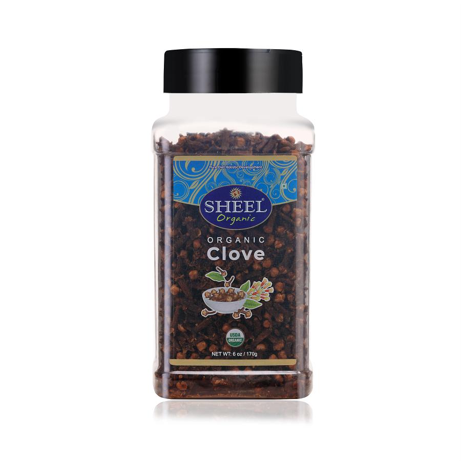 Sheel Organic Clove Whole - Net Wt: 6 oz / 170g
