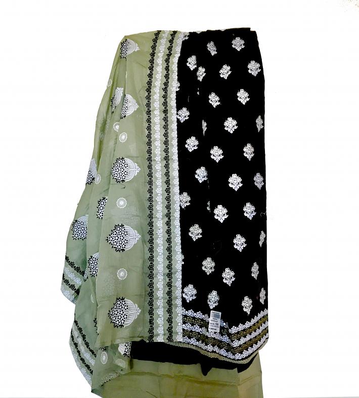 Evergreen-Cotton-Unstitched-Full-Suit #28031 | Buy Online @ DesiClik ...