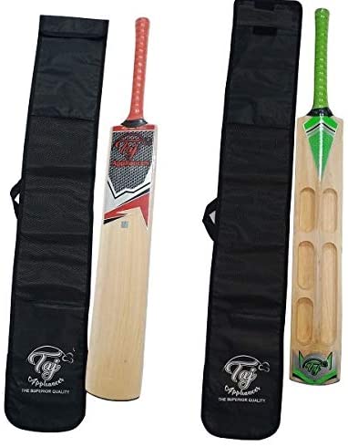 Best Kashimir Willow Full Size Cricket Bat Hard Tennis Ball+Bat Cover 
