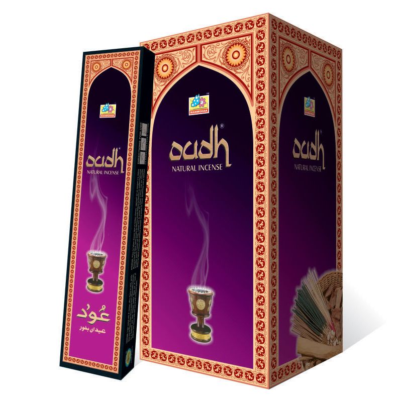 Manmohak Brand Oudh Natural Incense Sticks - 15 Sticks/Pack - 12 Packs/Box Manmohak Brand Oudh Natural Incense Sticks - 15 Sticks/Pack - 12 Packs/Box