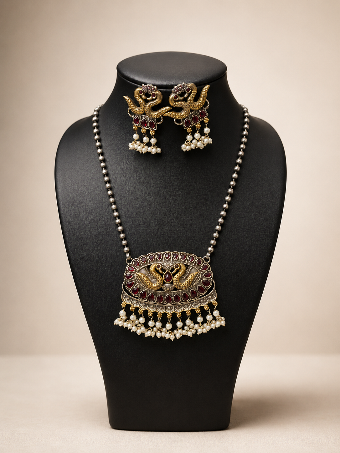 Traditional Temple Necklace Set