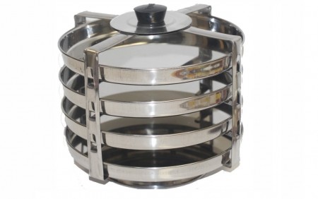 Stainless Steel Khaman Dhokla Making Stand / Steamer (3 to 4 Plates) Stainless Steel Khaman Dhokla Making Stand / Steamer (3 to 4 Plates)