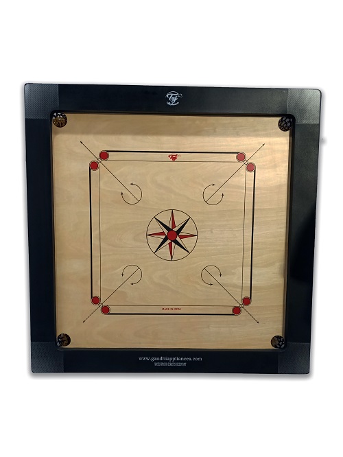 Taj Deluxe Carrom Board with Coins and Striker 16mm